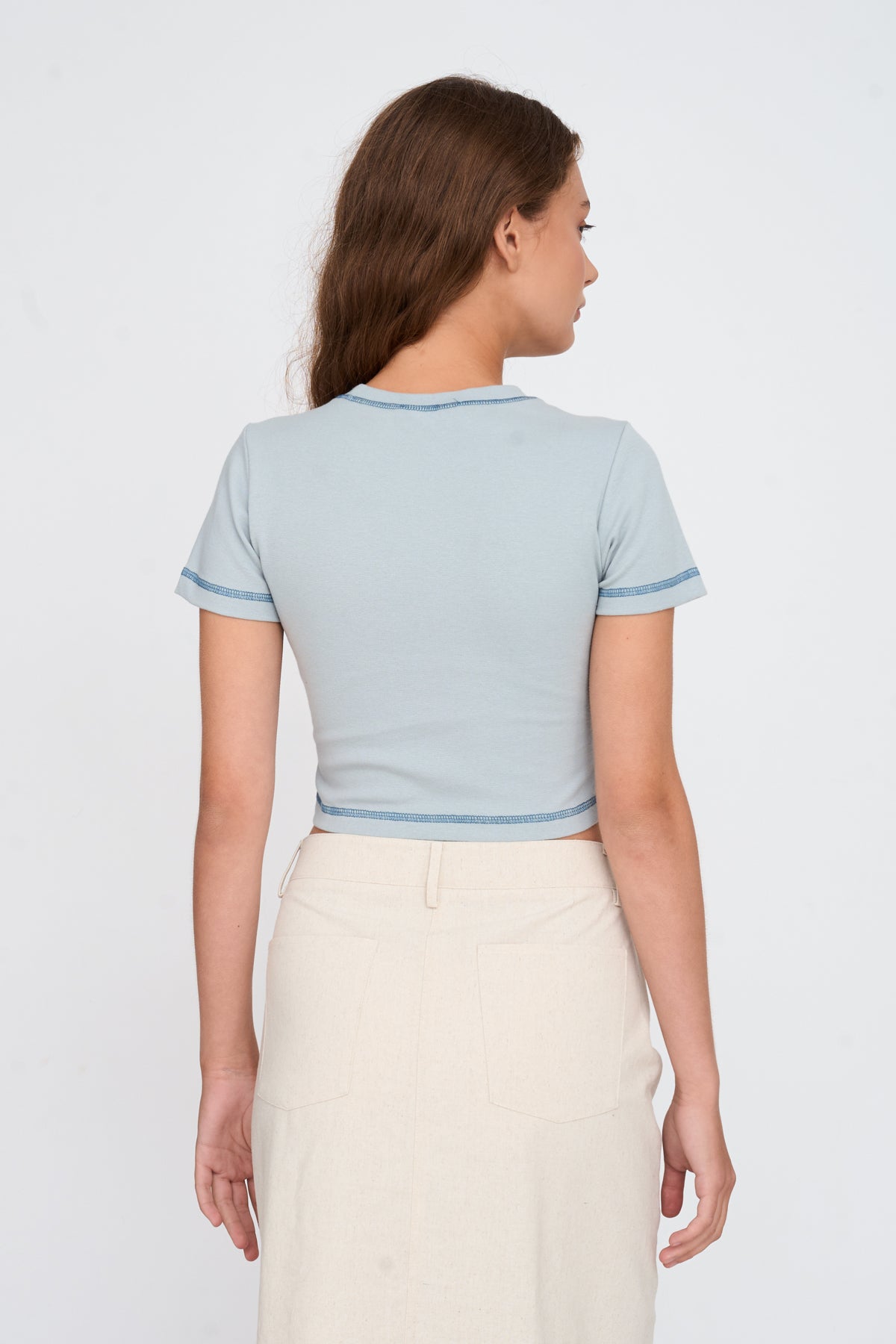 T-Shirt aus Baumwoll-Mix