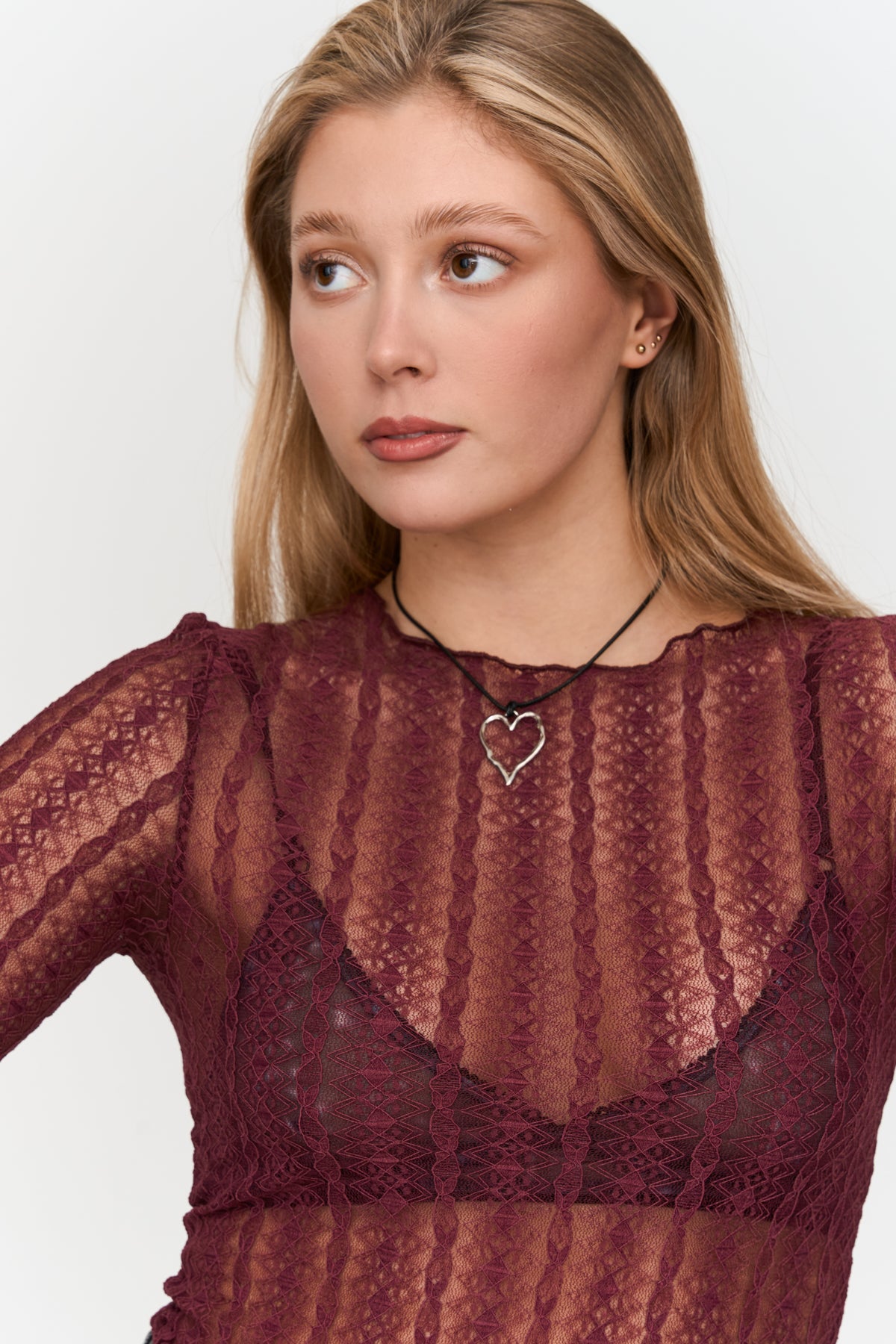 Shirt aus Spitze