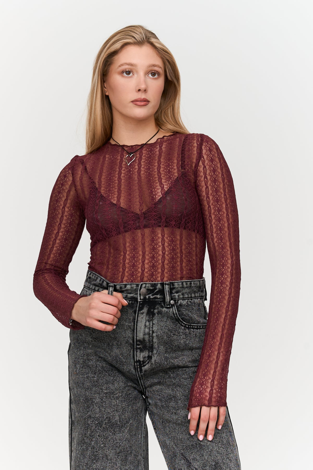 Shirt aus Spitze