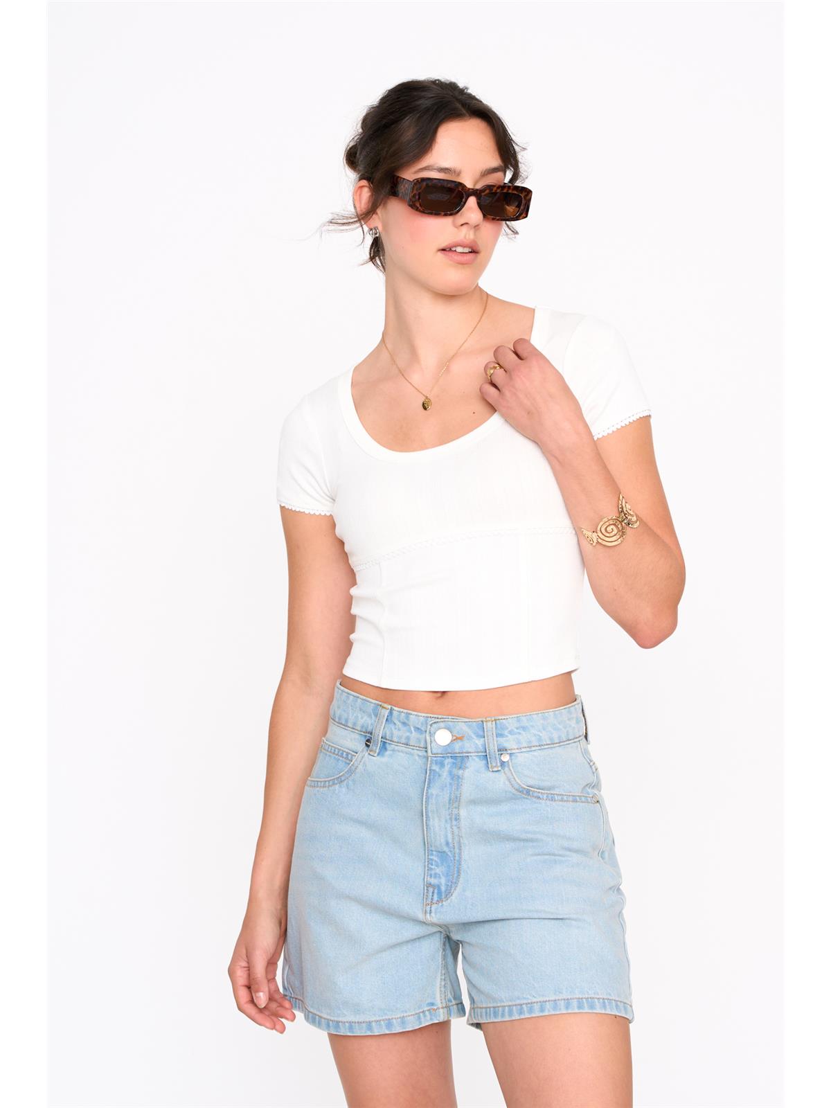T-Shirt In Weiß