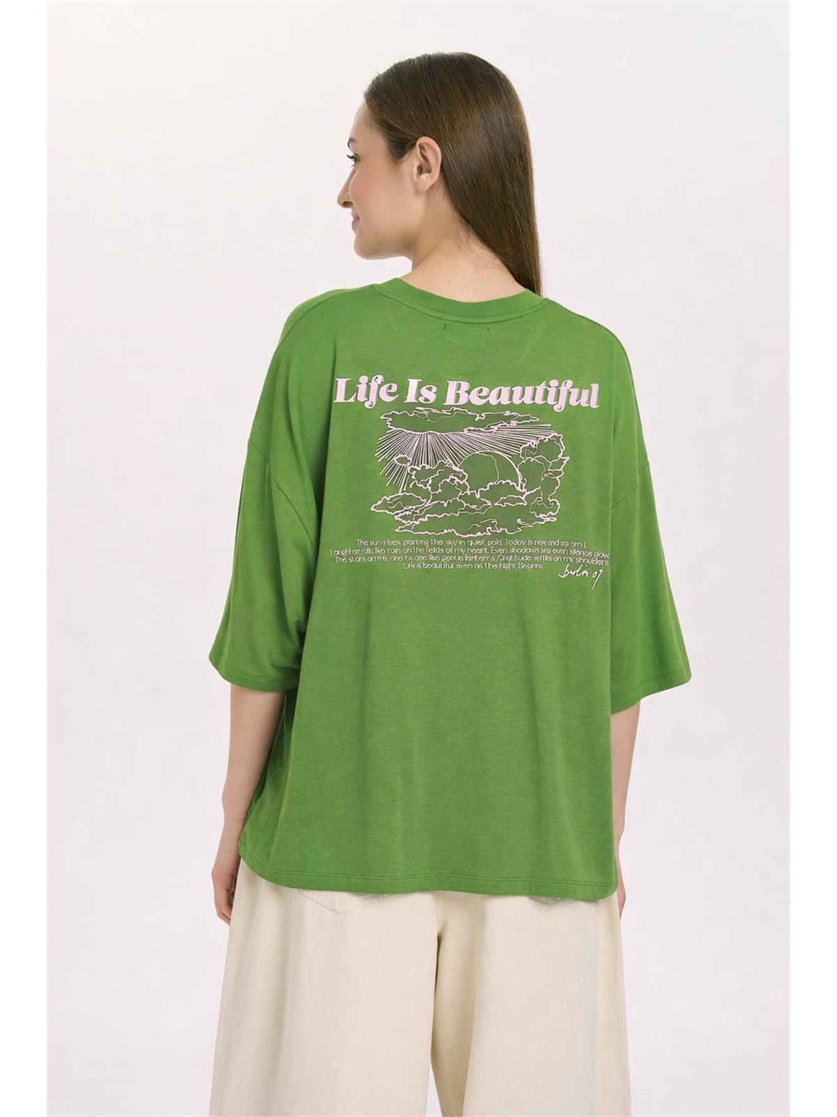 T-shirt mit Rückenprint