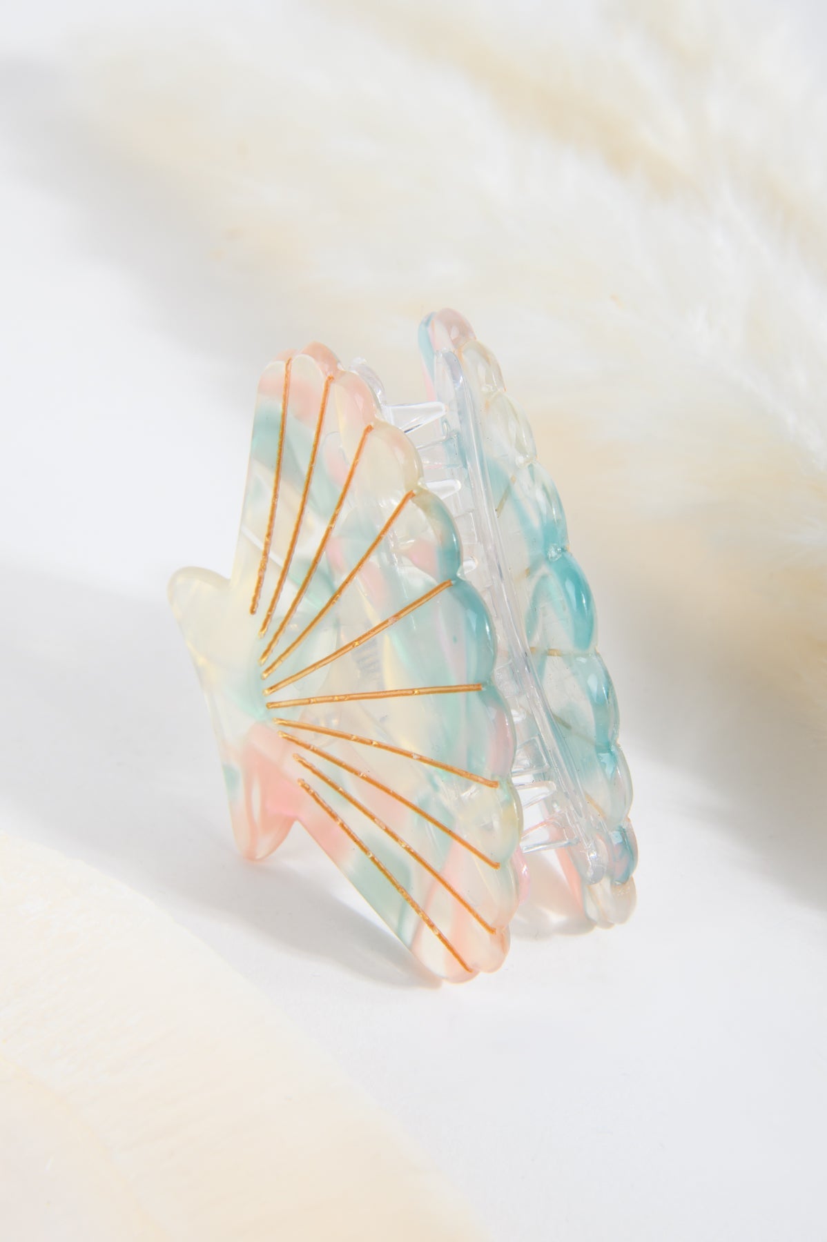 Haarklammer gemustert