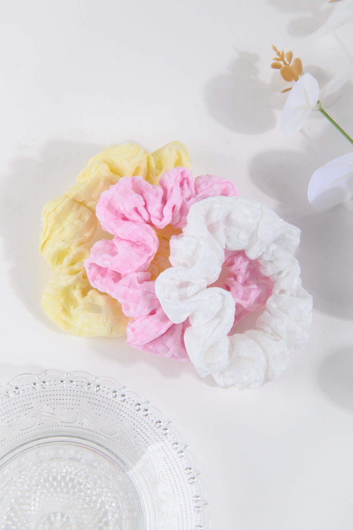 Scrunchie in Weiß