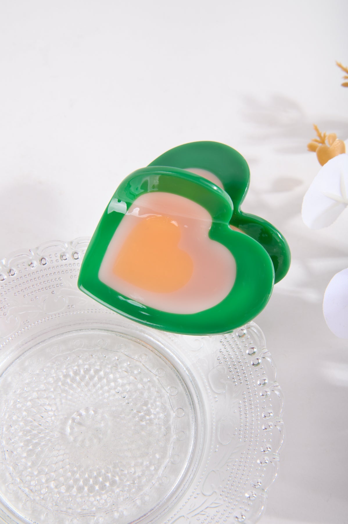 Haarspangen in Herzform