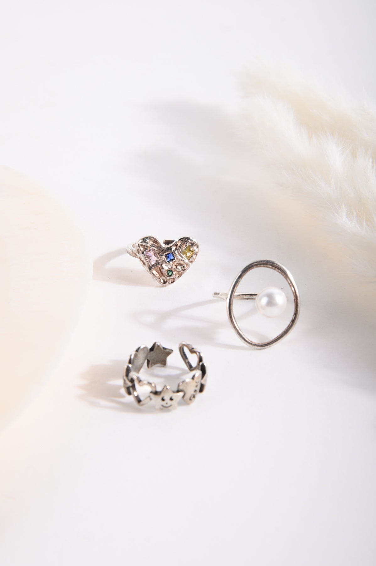 Ring Set in Silber