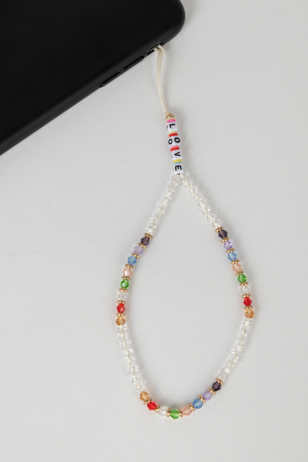 Handykette mit Perlen