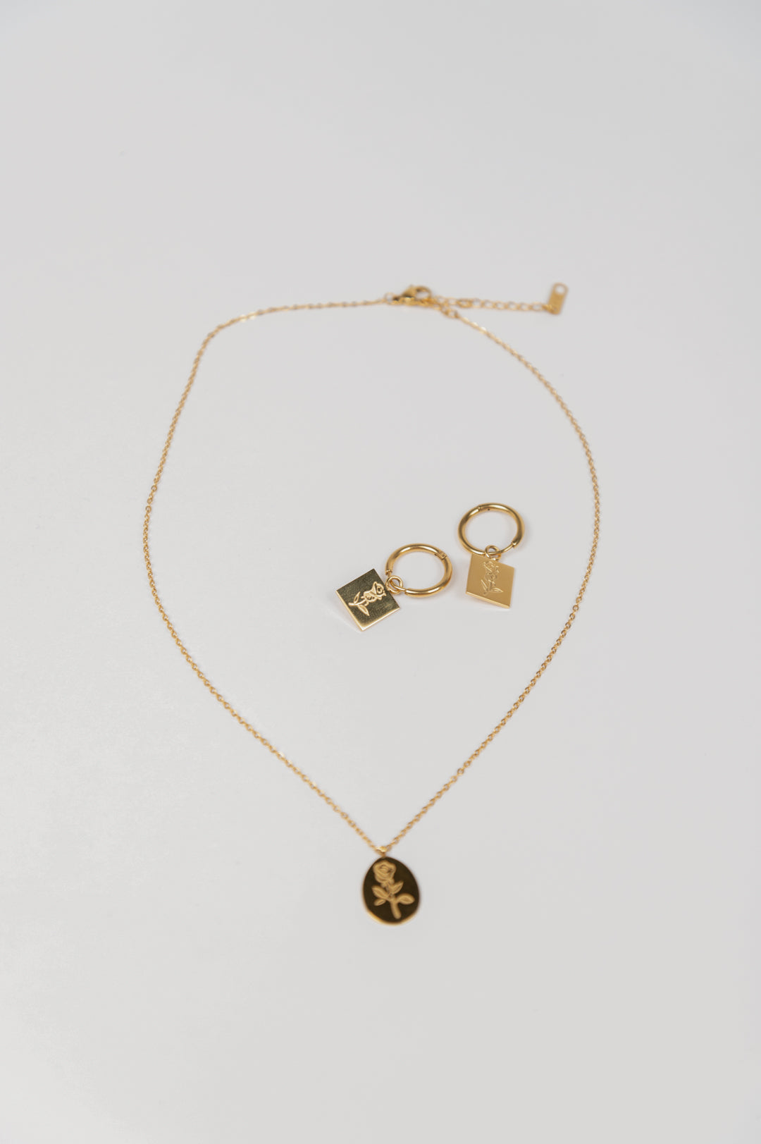 Kette Ohrring Set Gold
