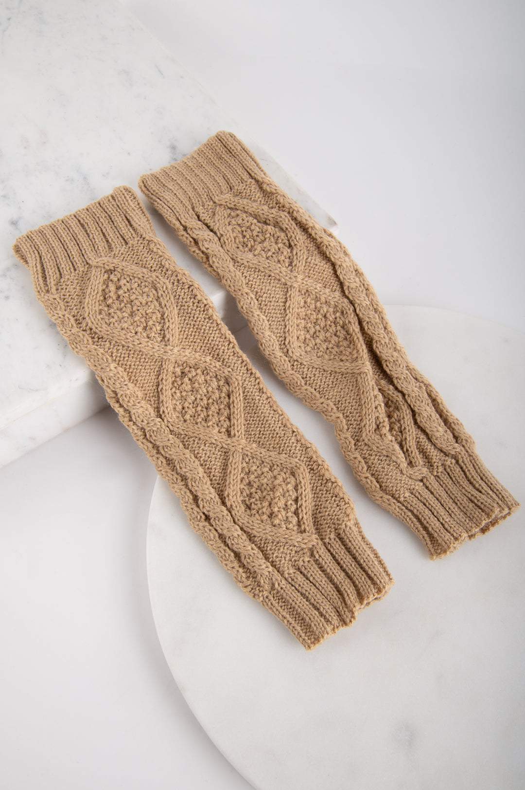 Handstulpen beige