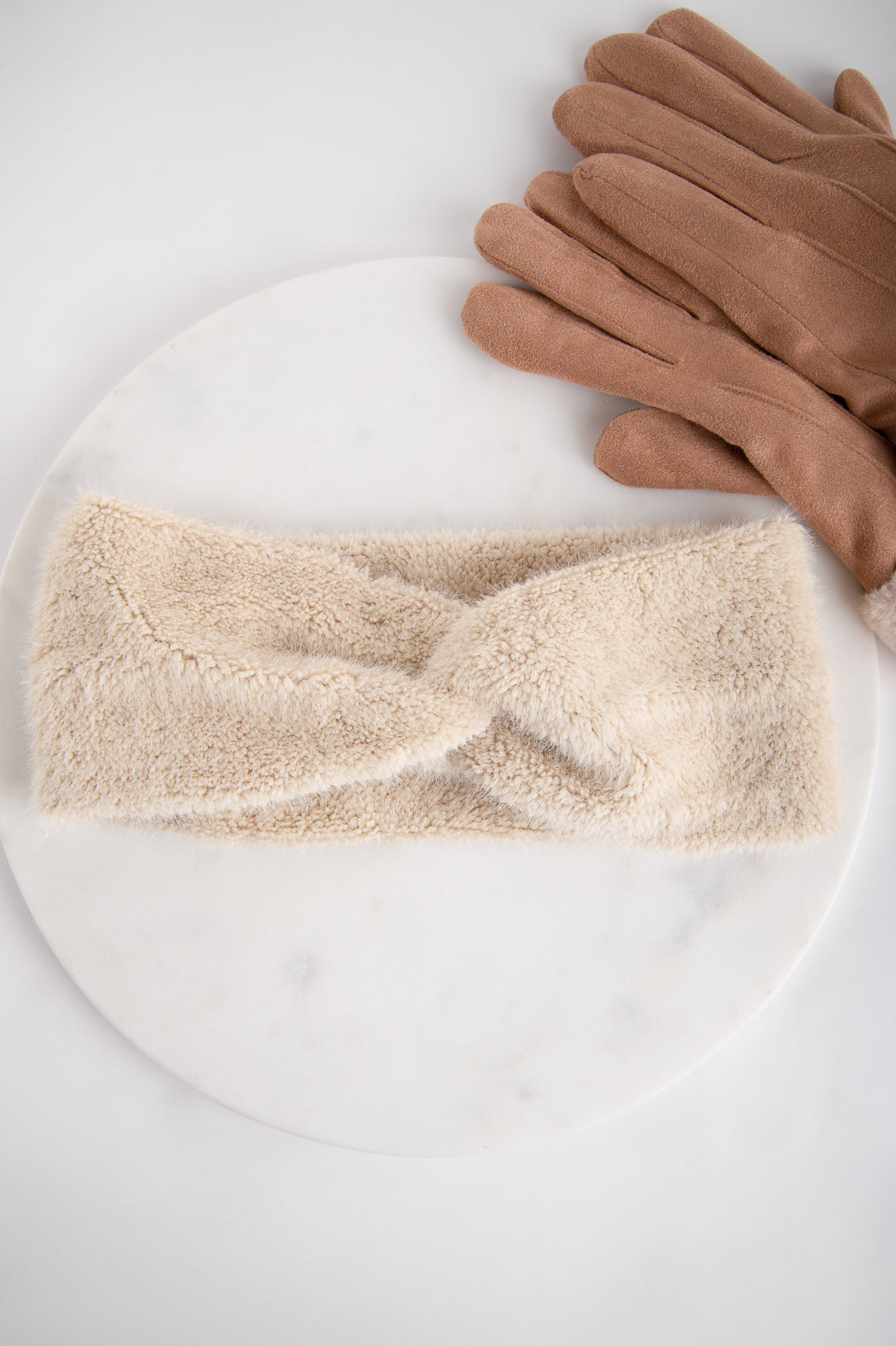 Stirnband beige