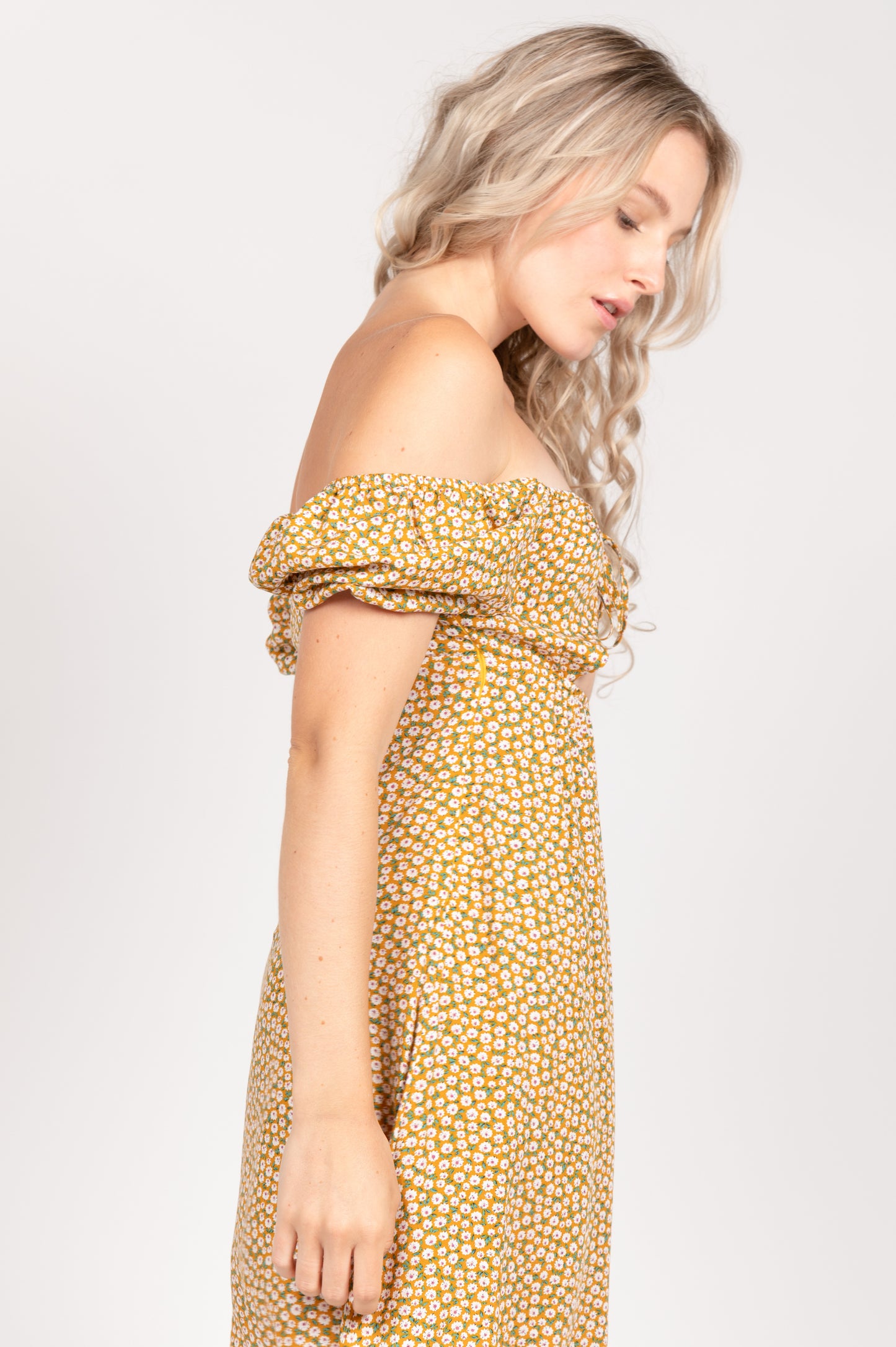 Kleid senfgelb