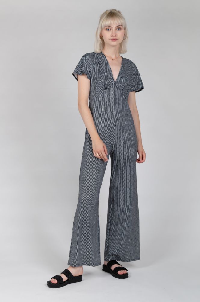 Jumpsuit mit V-Ausschnitt