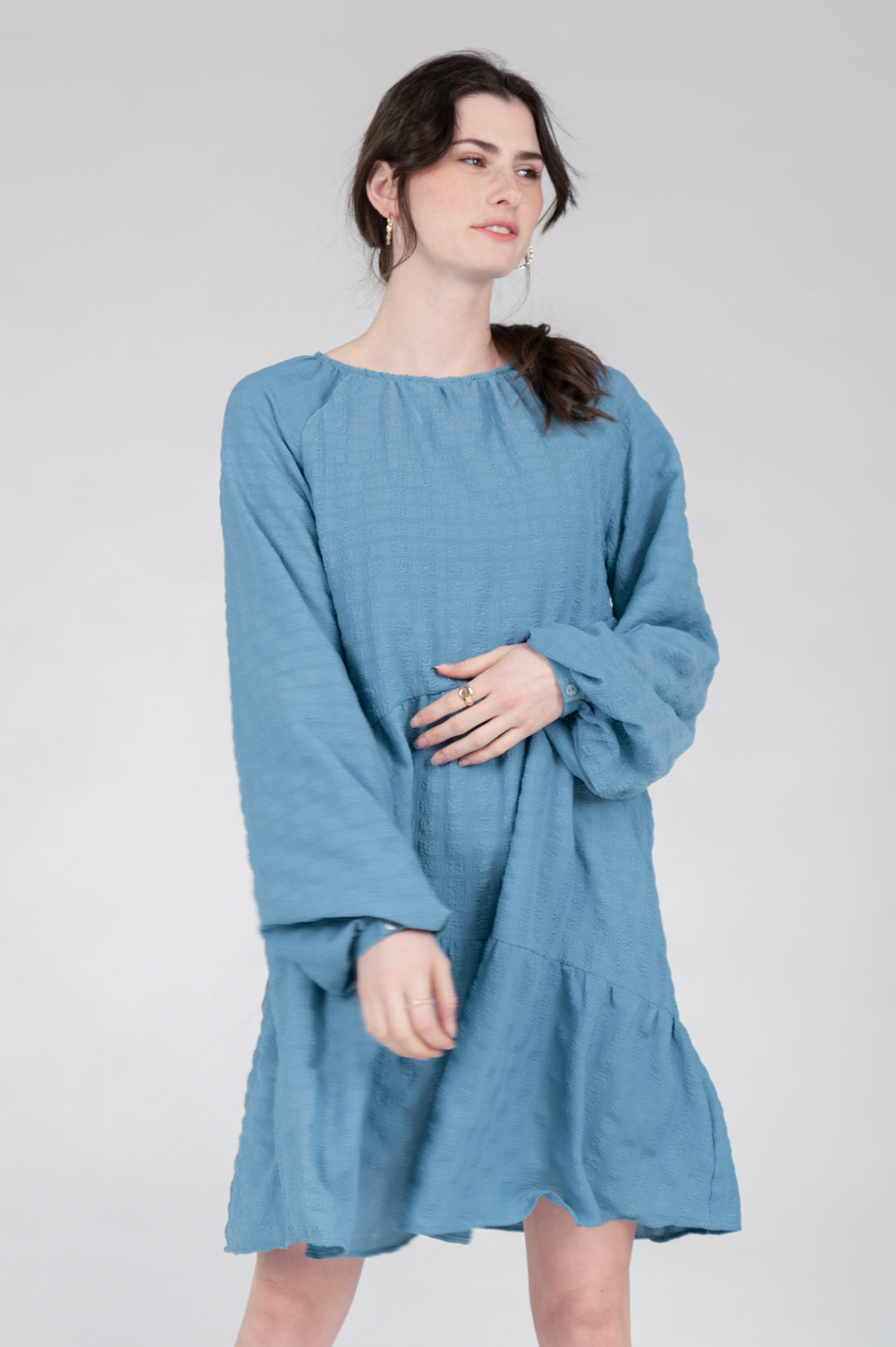 Kleid mit Struktur