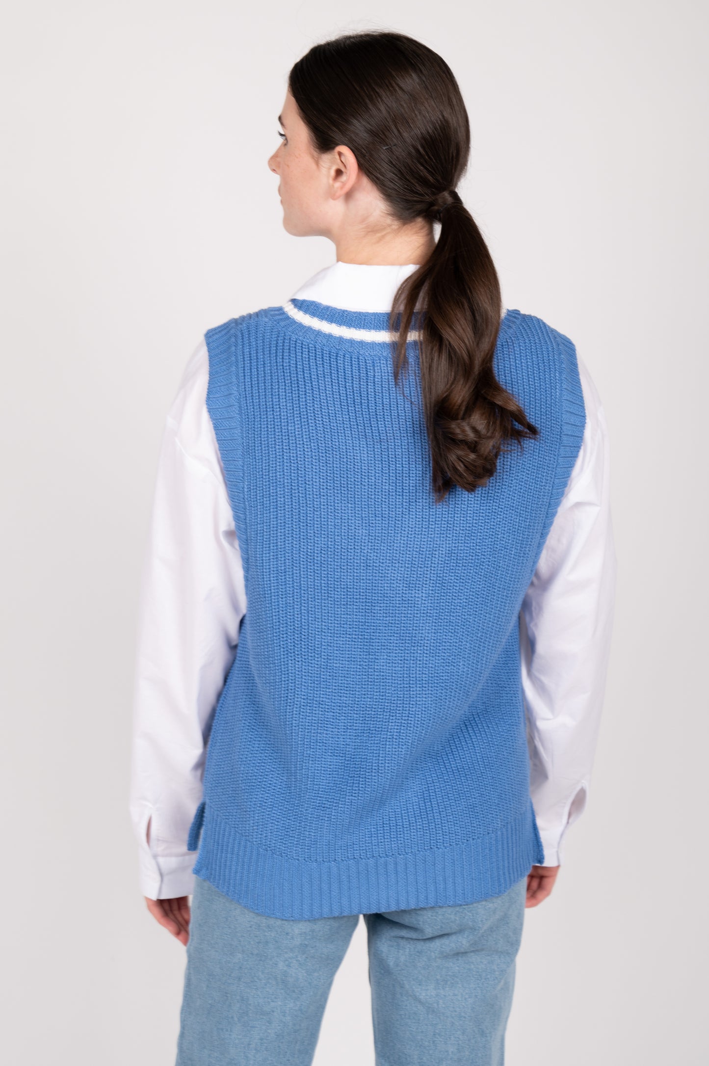 Pullunder blau