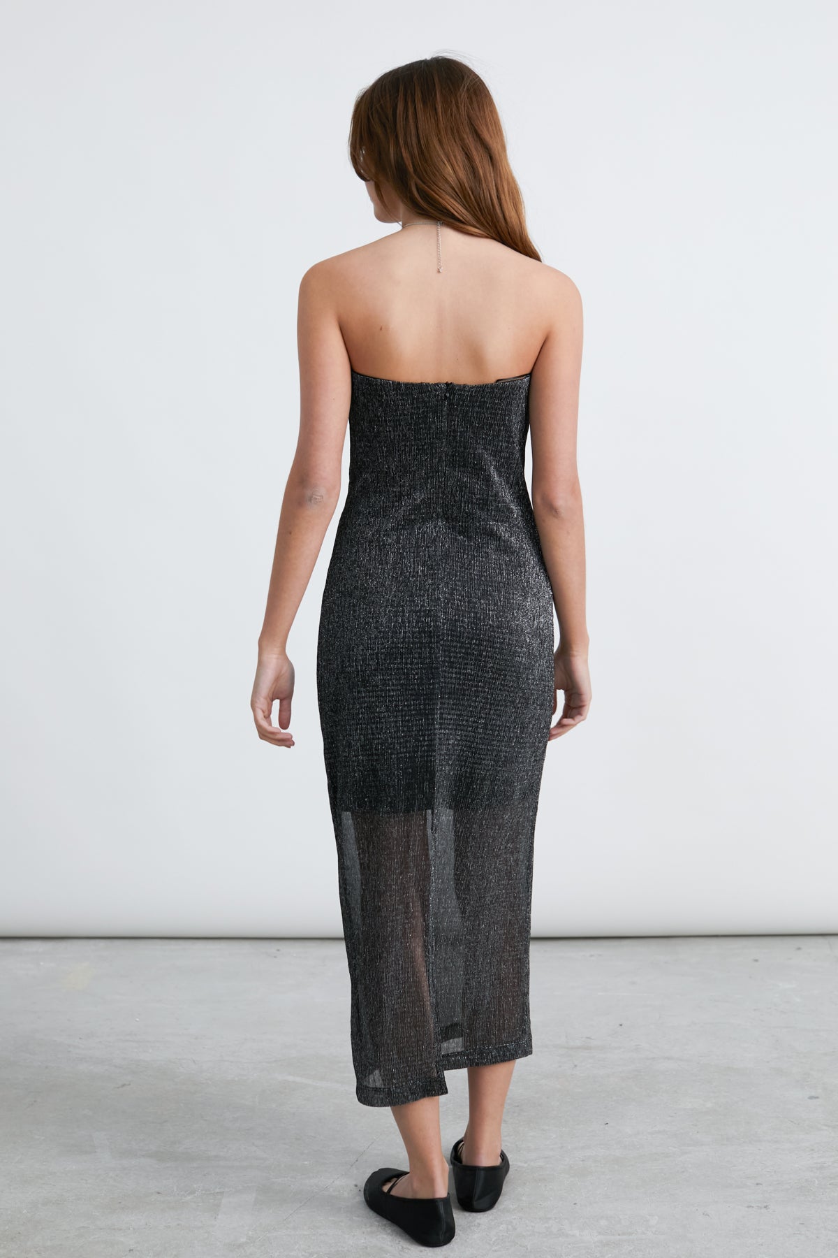 Kleid in Silber