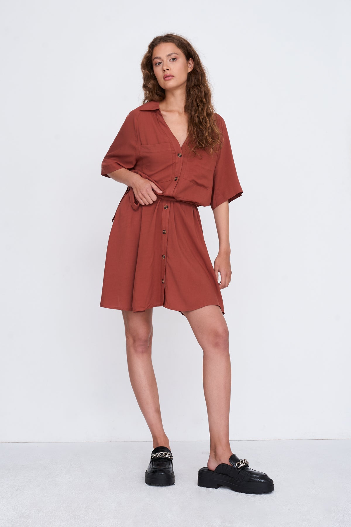 Kleid aus Viskose