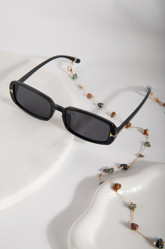 Sonnenbrillenkette mit Steinchen
