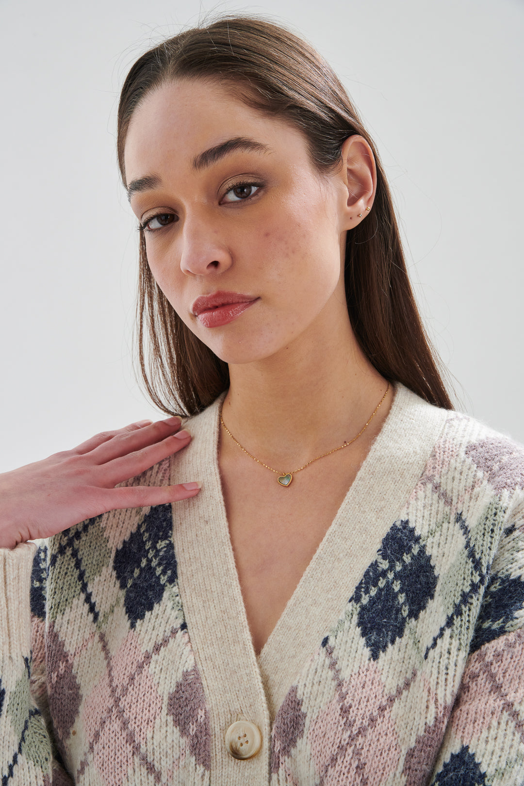 Cardigan mit Mustern