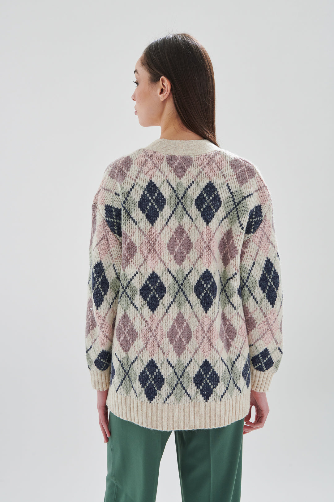 Cardigan mit Mustern