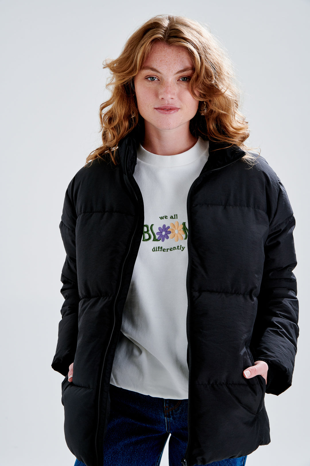 Jacke mit Steppmuster