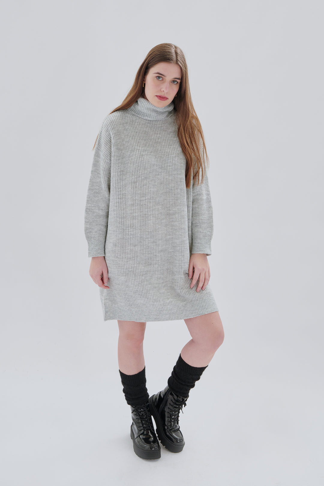 Strickkleid mit Rollkragen