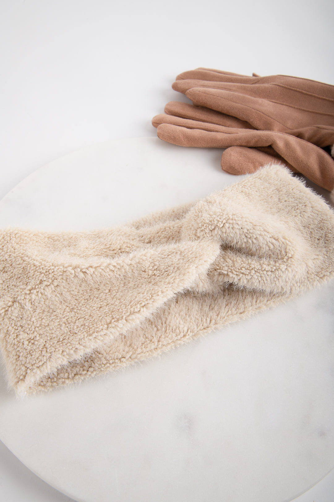 Stirnband beige