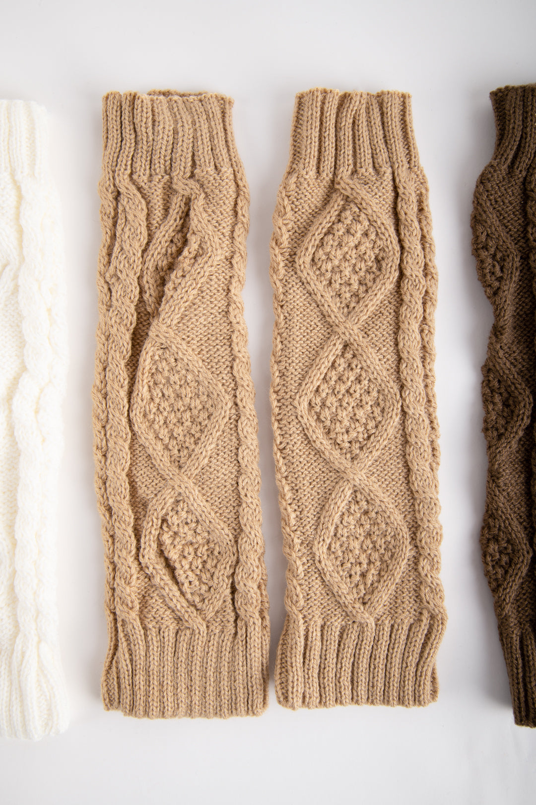 Handstulpen beige