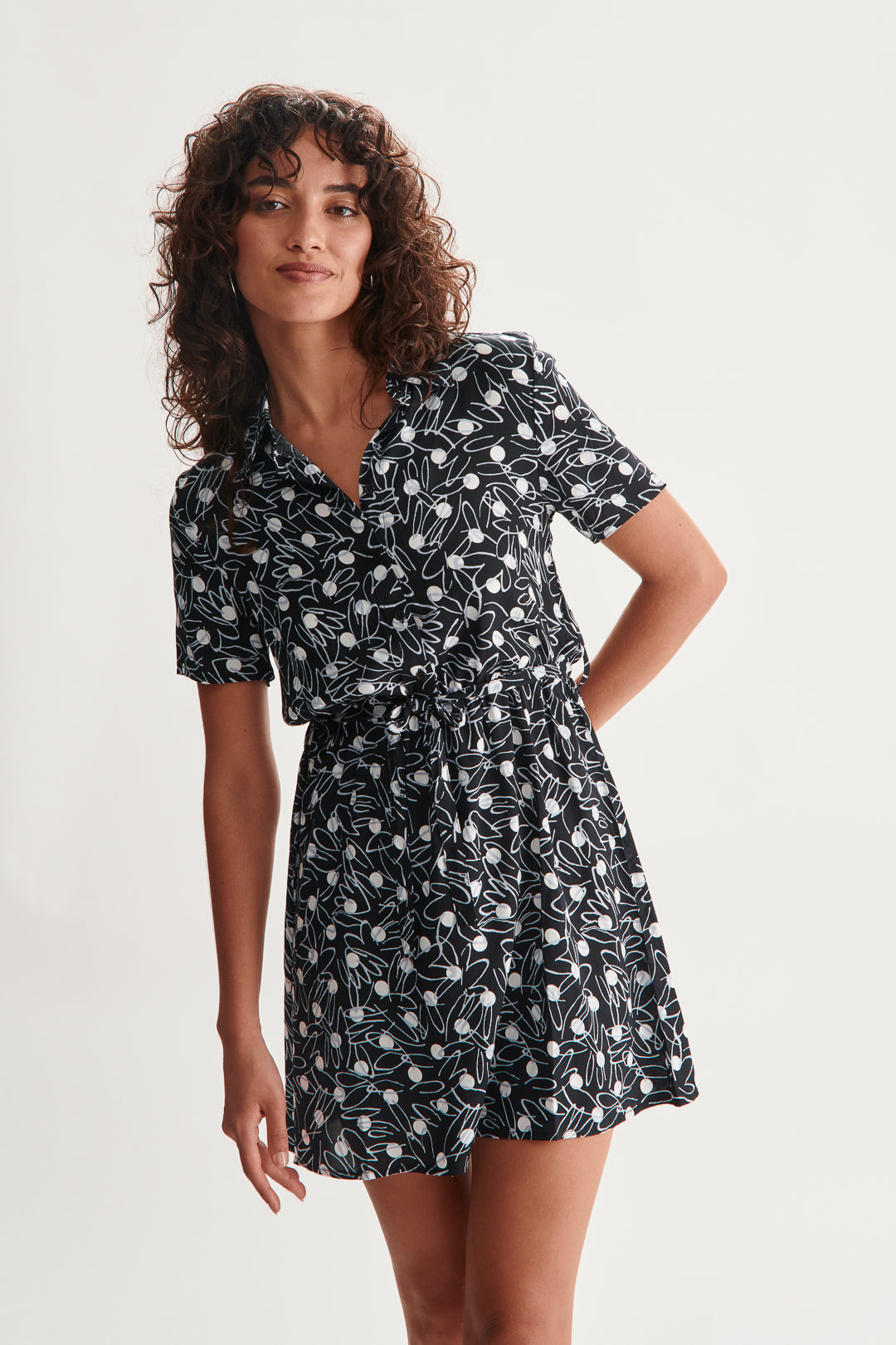 Kleid gemustert