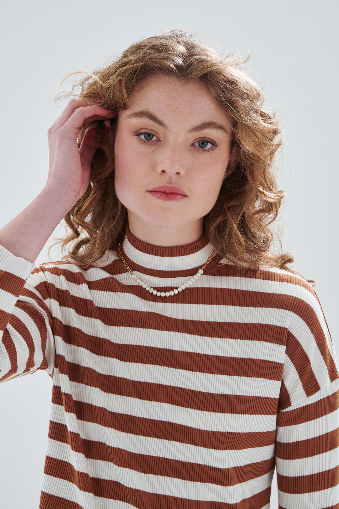 Pullover mit Stehkragen