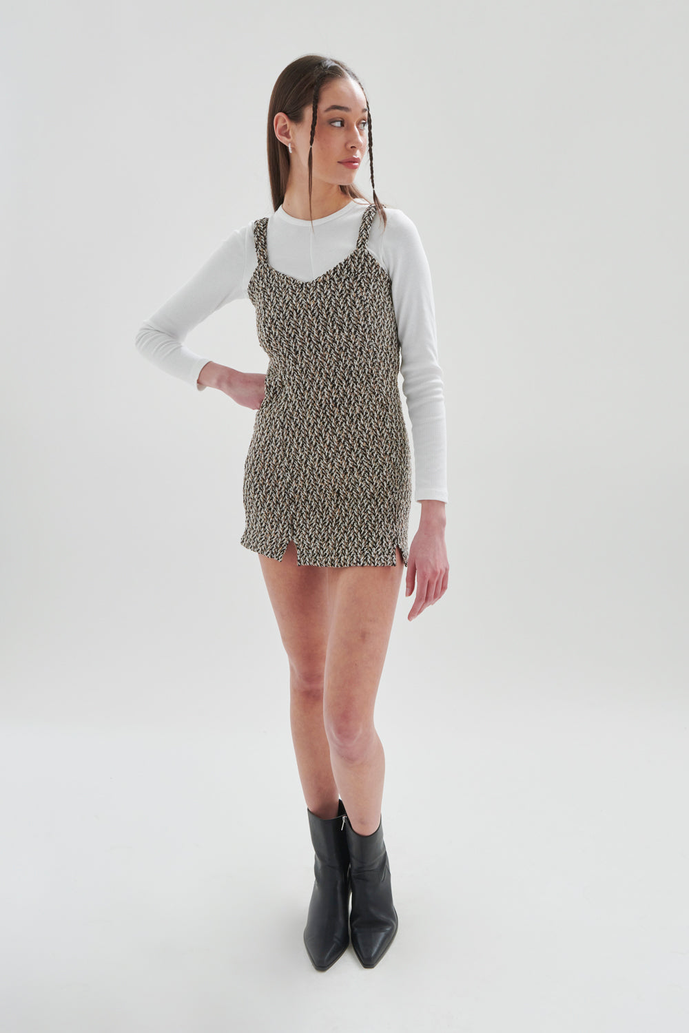 Kleid mit Struktur