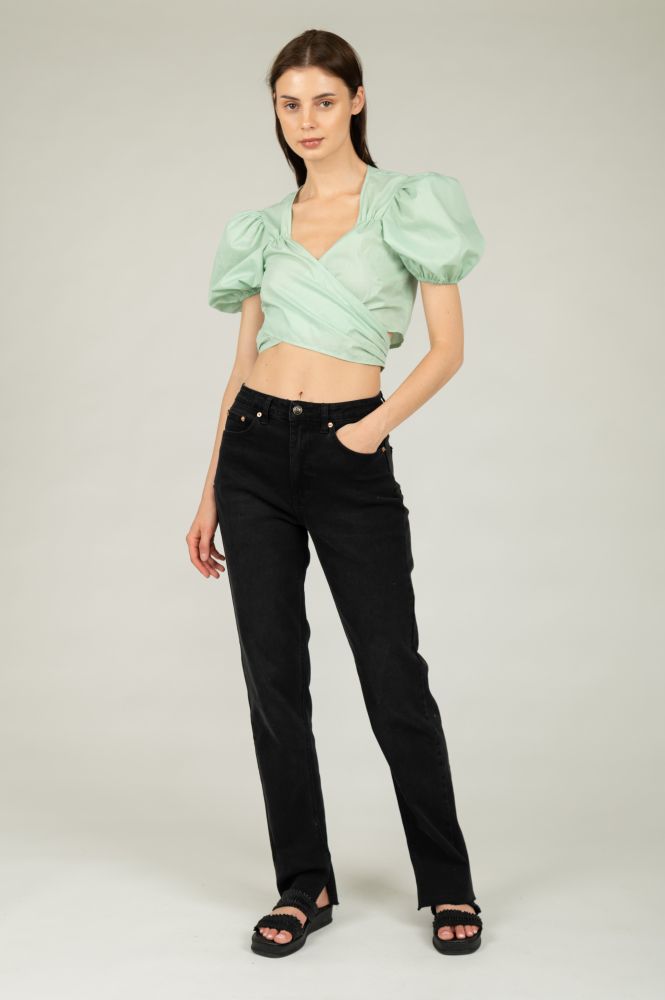 Bluse zum Wickeln