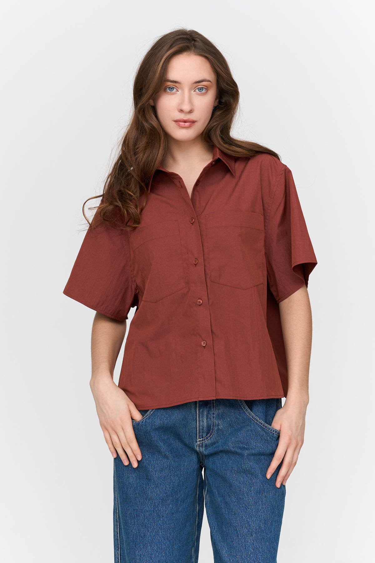 Bluse in Rost