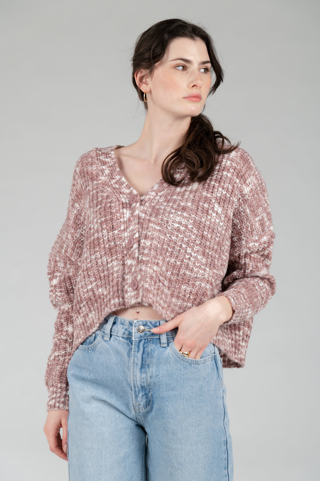 Cardigan mit Struktur