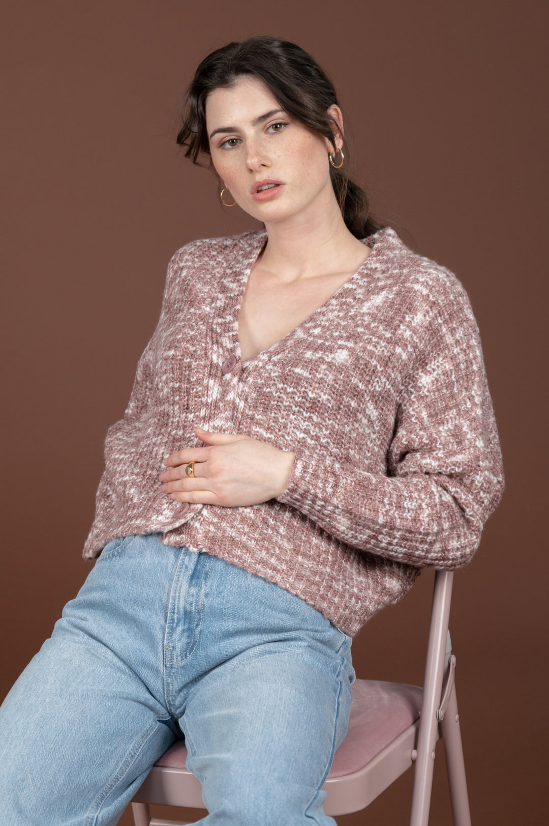 Cardigan mit Struktur