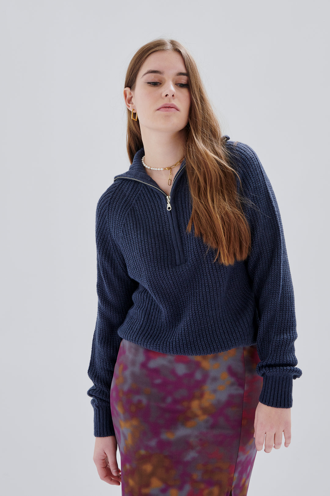 Pullover mit Zipper