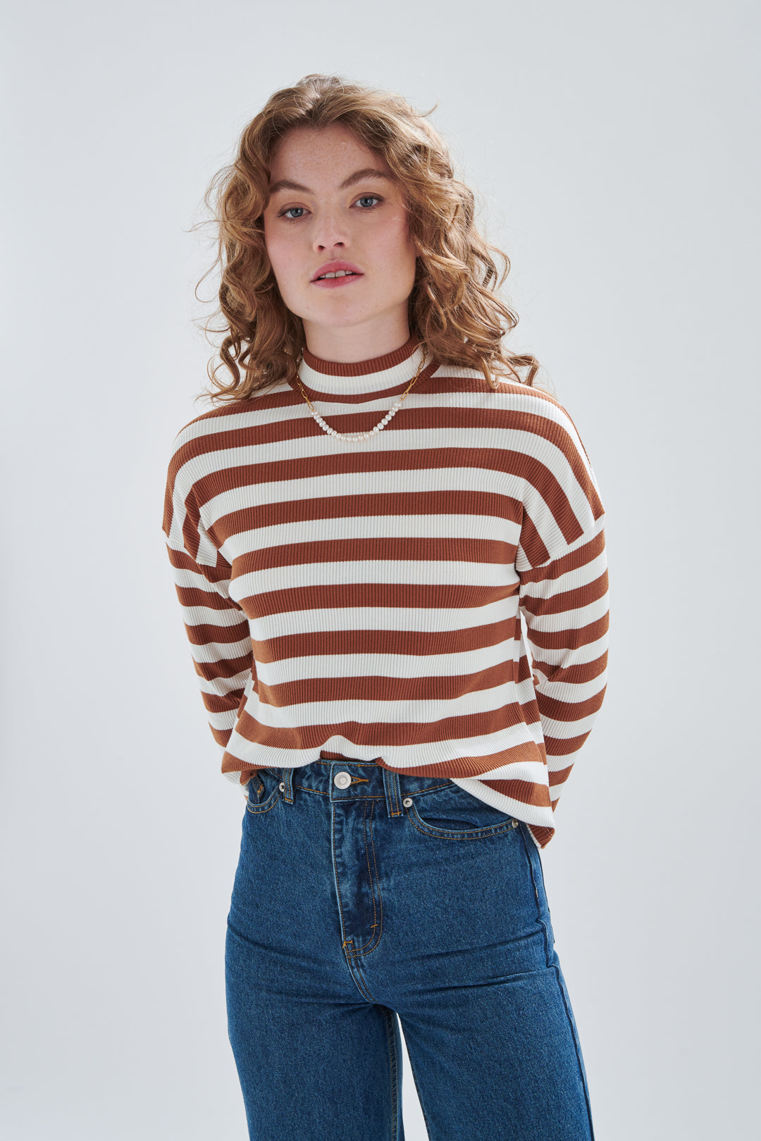 Pullover mit Stehkragen