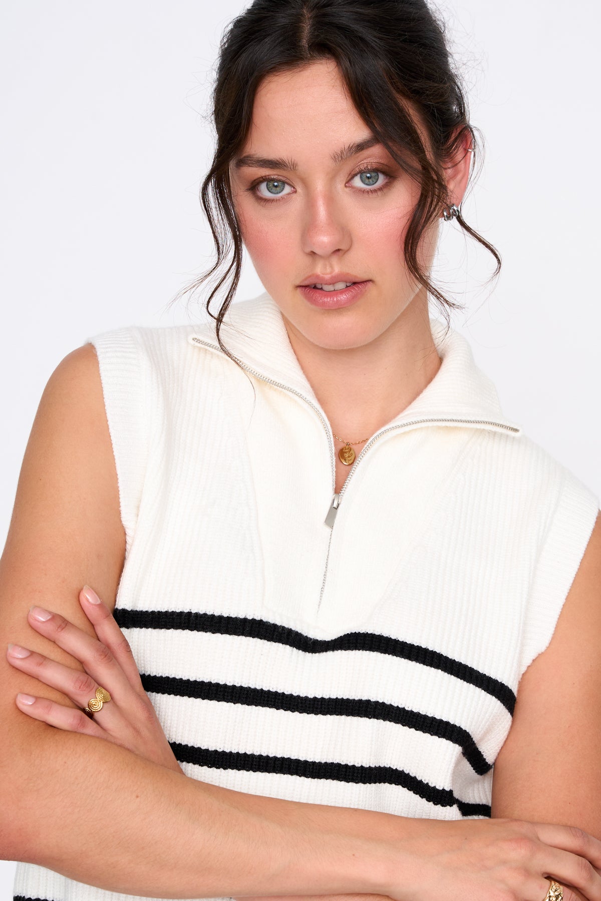 Pullover mit Zipper
