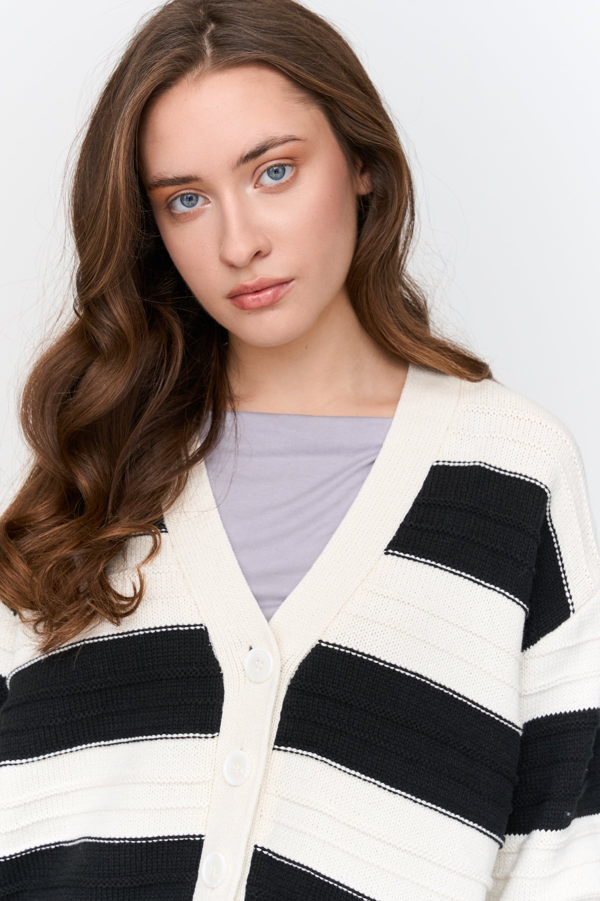 Cardigan gestreift