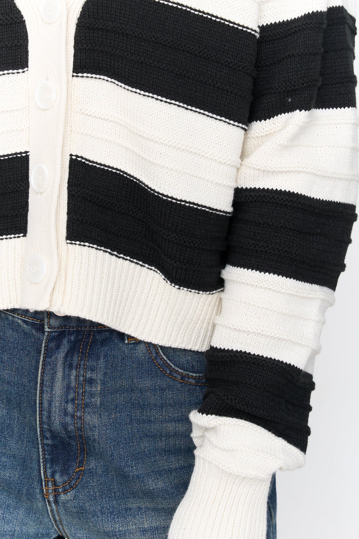 Cardigan gestreift