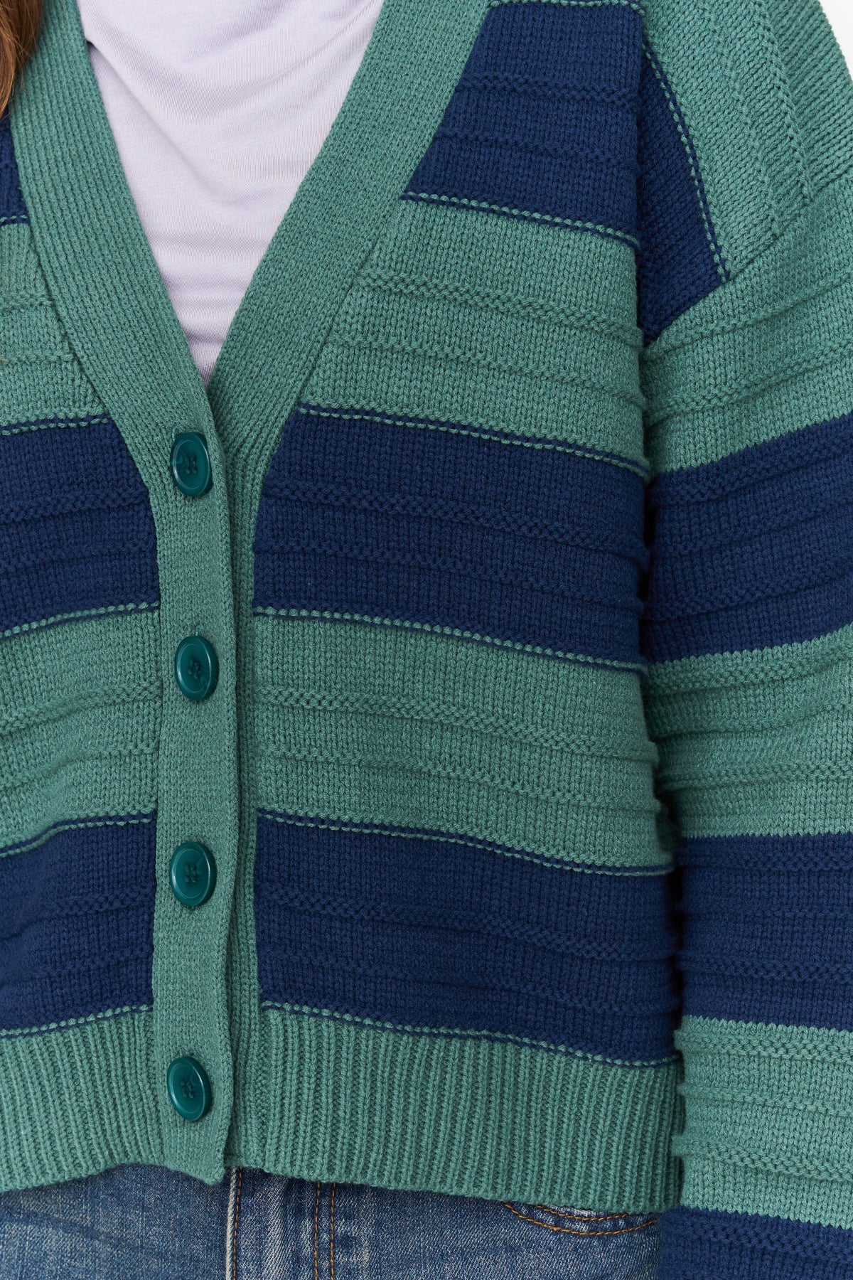 Cardigan gestreift
