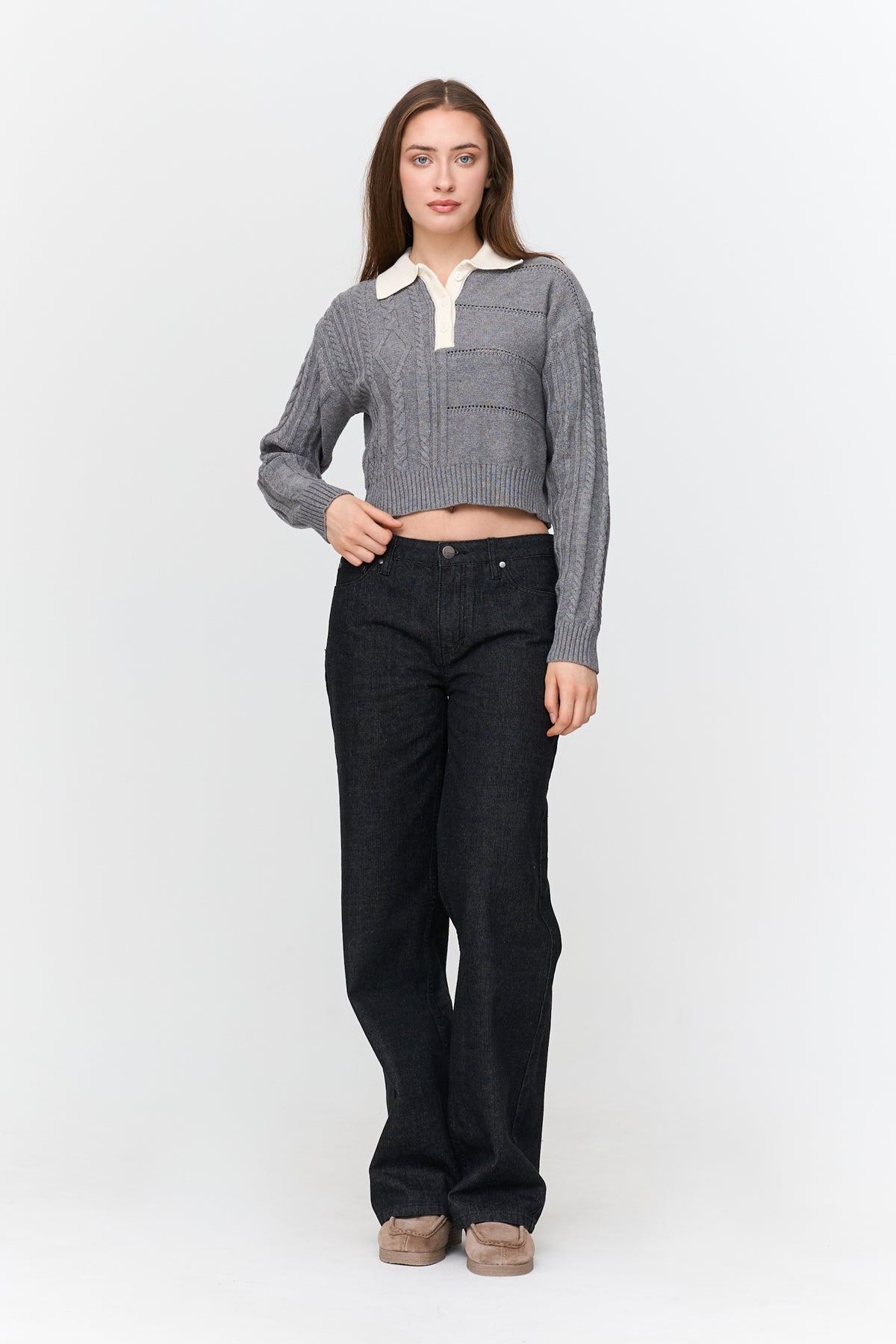 Pullover in Grau