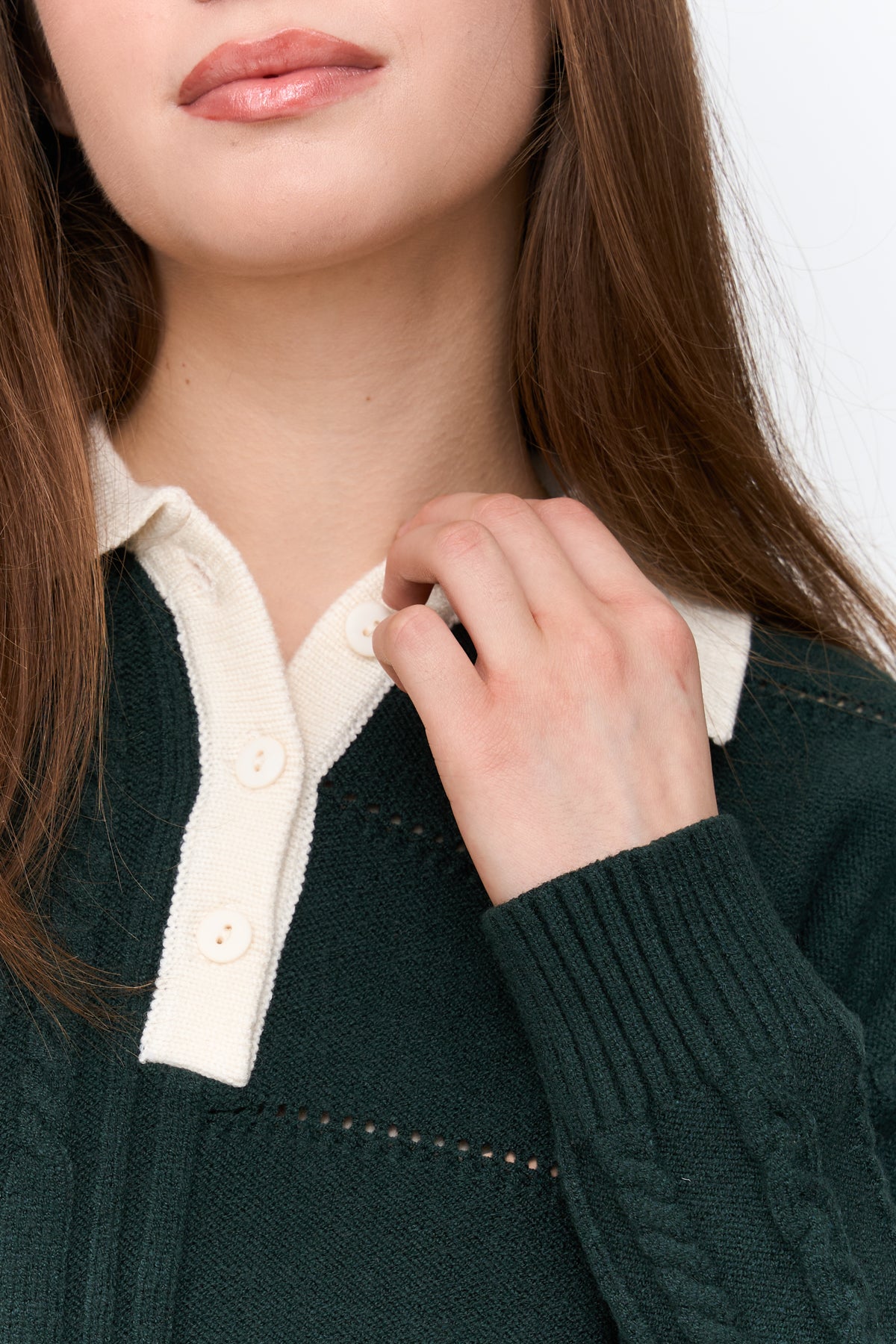 Pullover in Grün