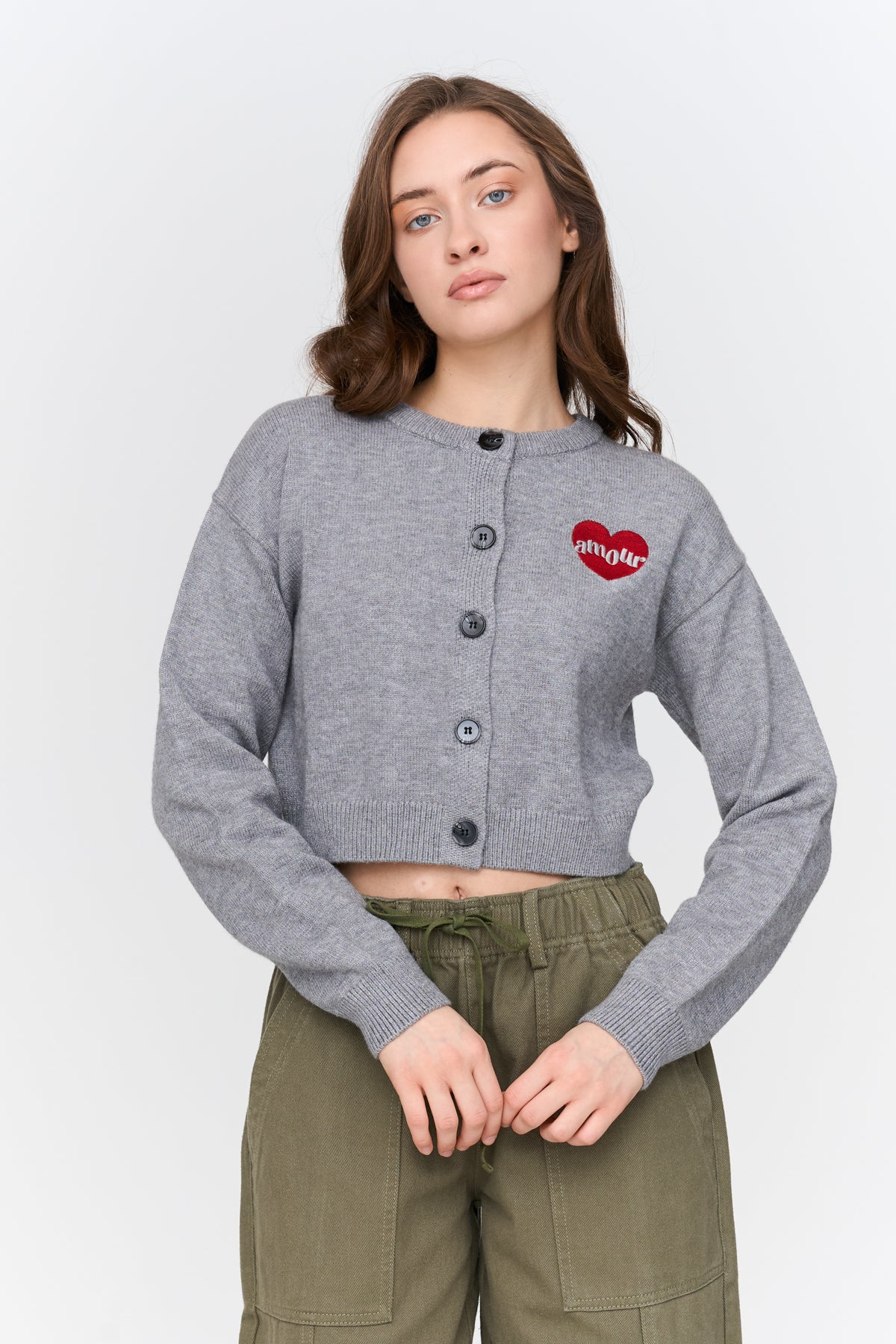 Cardigan mit Stickerei