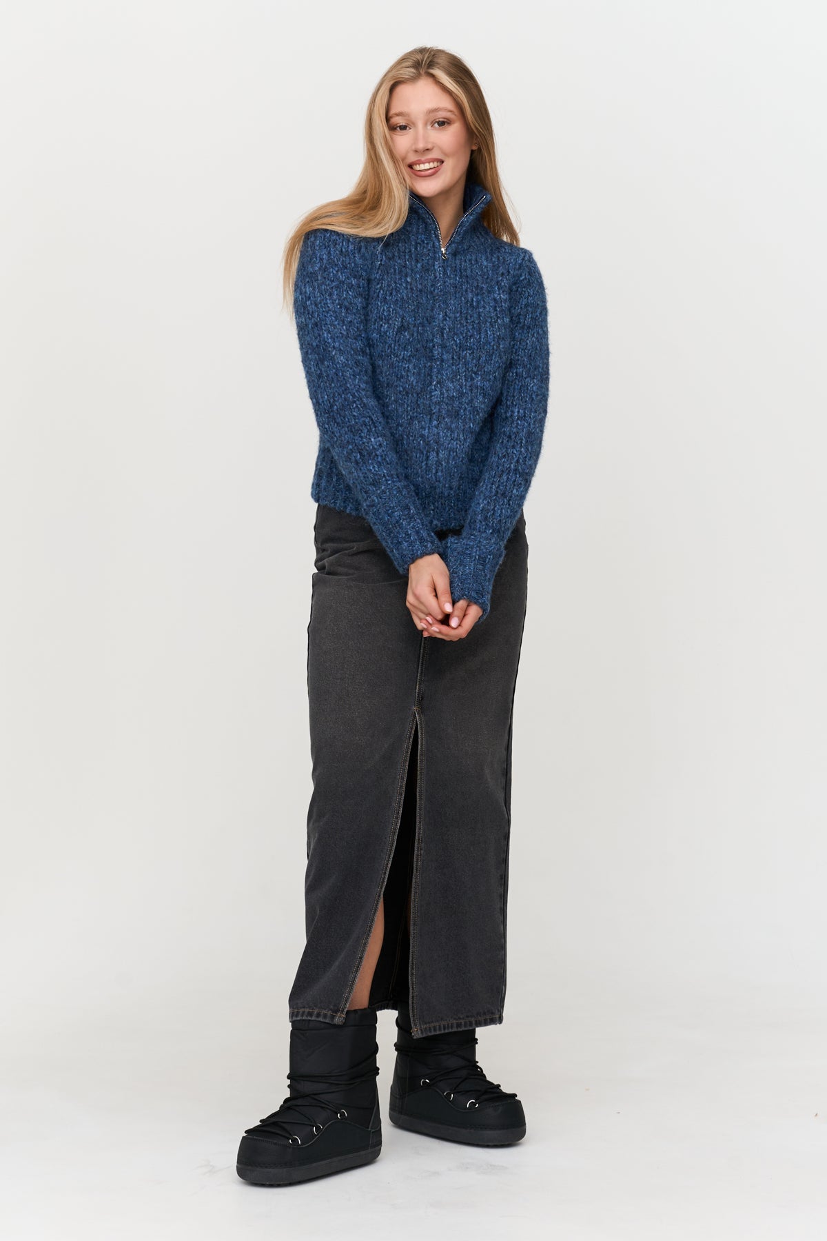 Cardigan in Blau