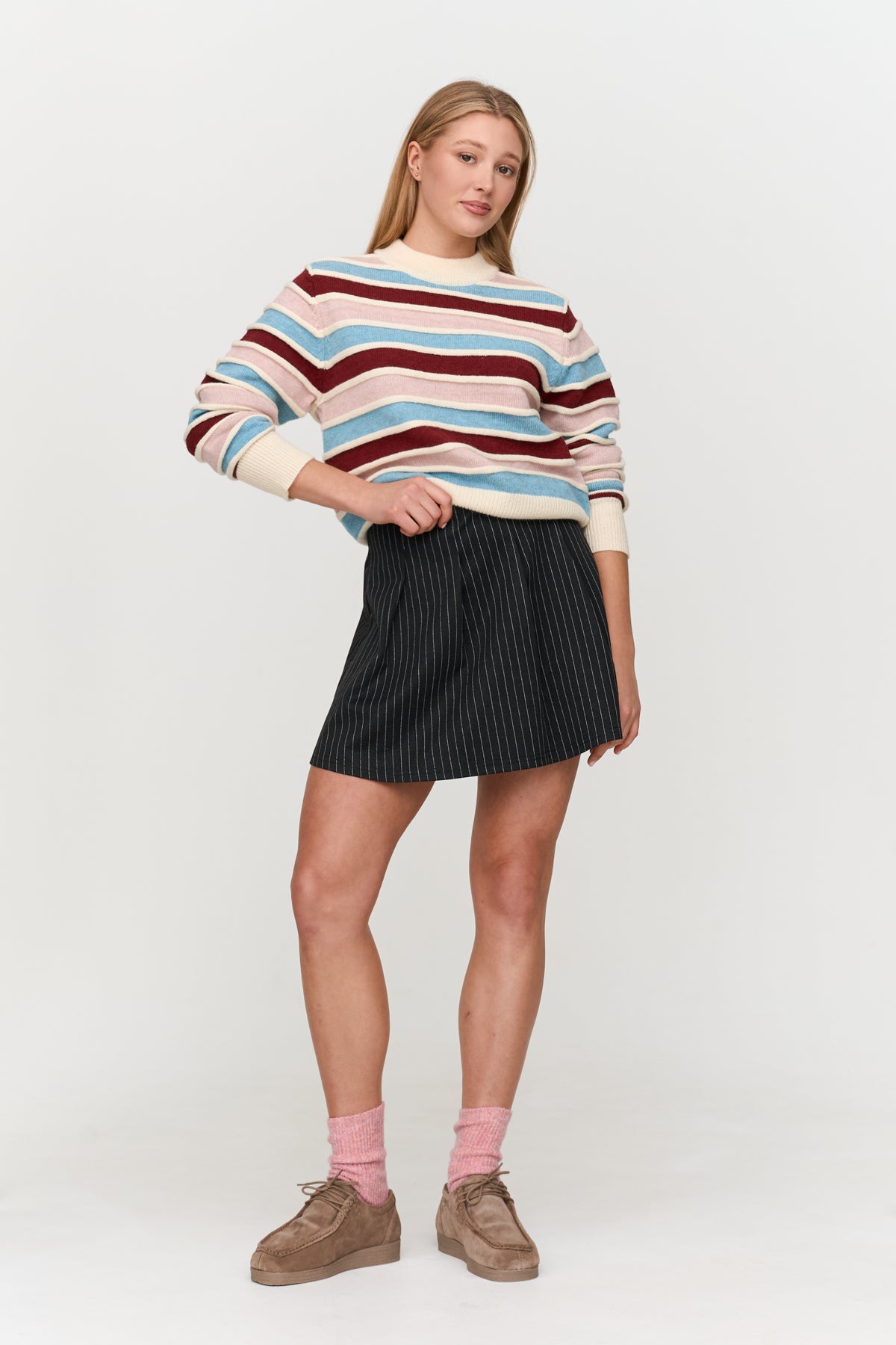 Pullover gestreift
