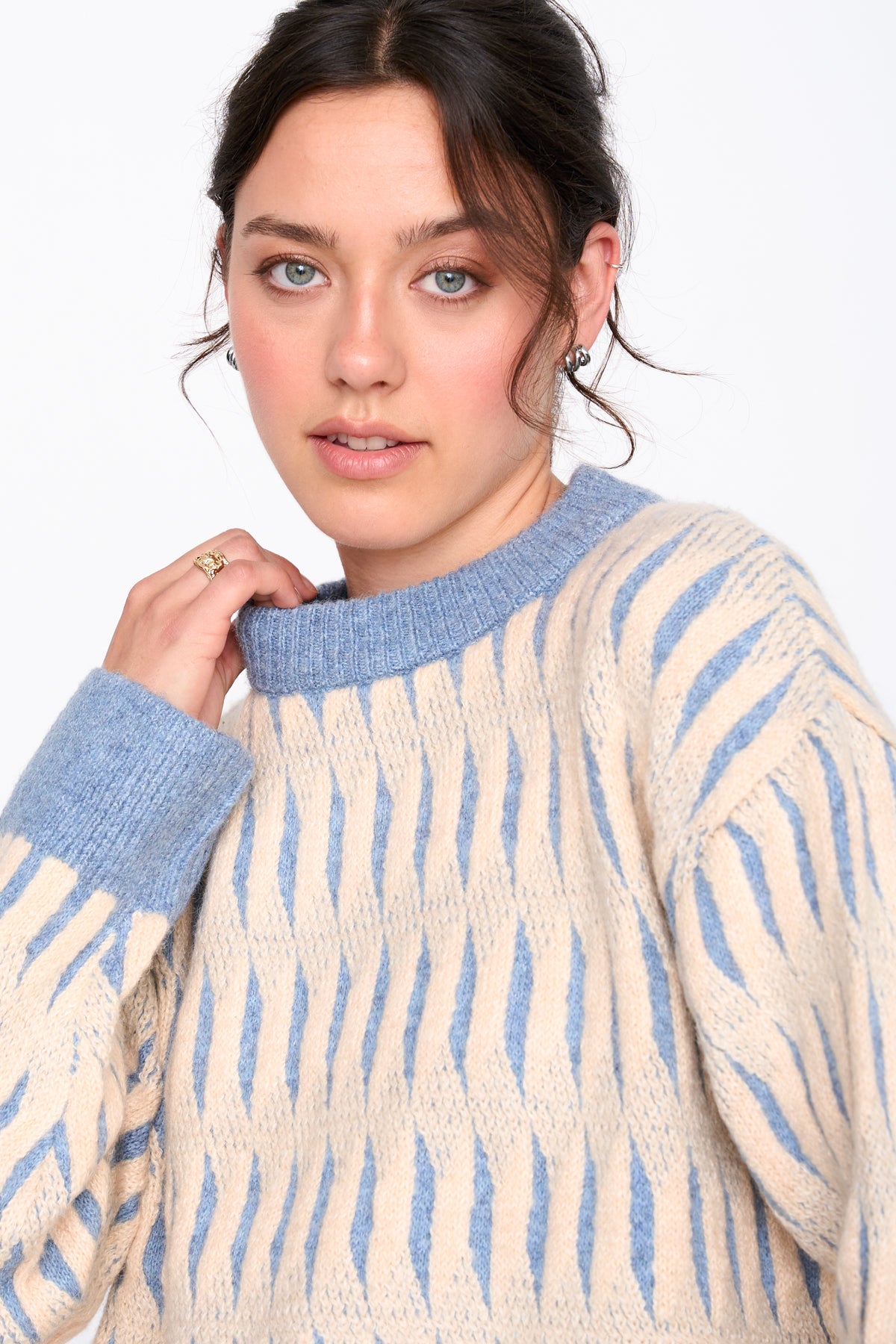 Pullover gemustert