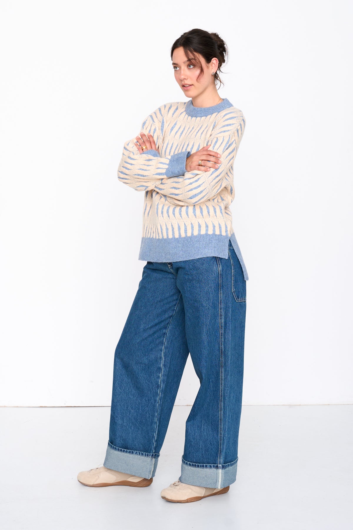 Pullover gemustert