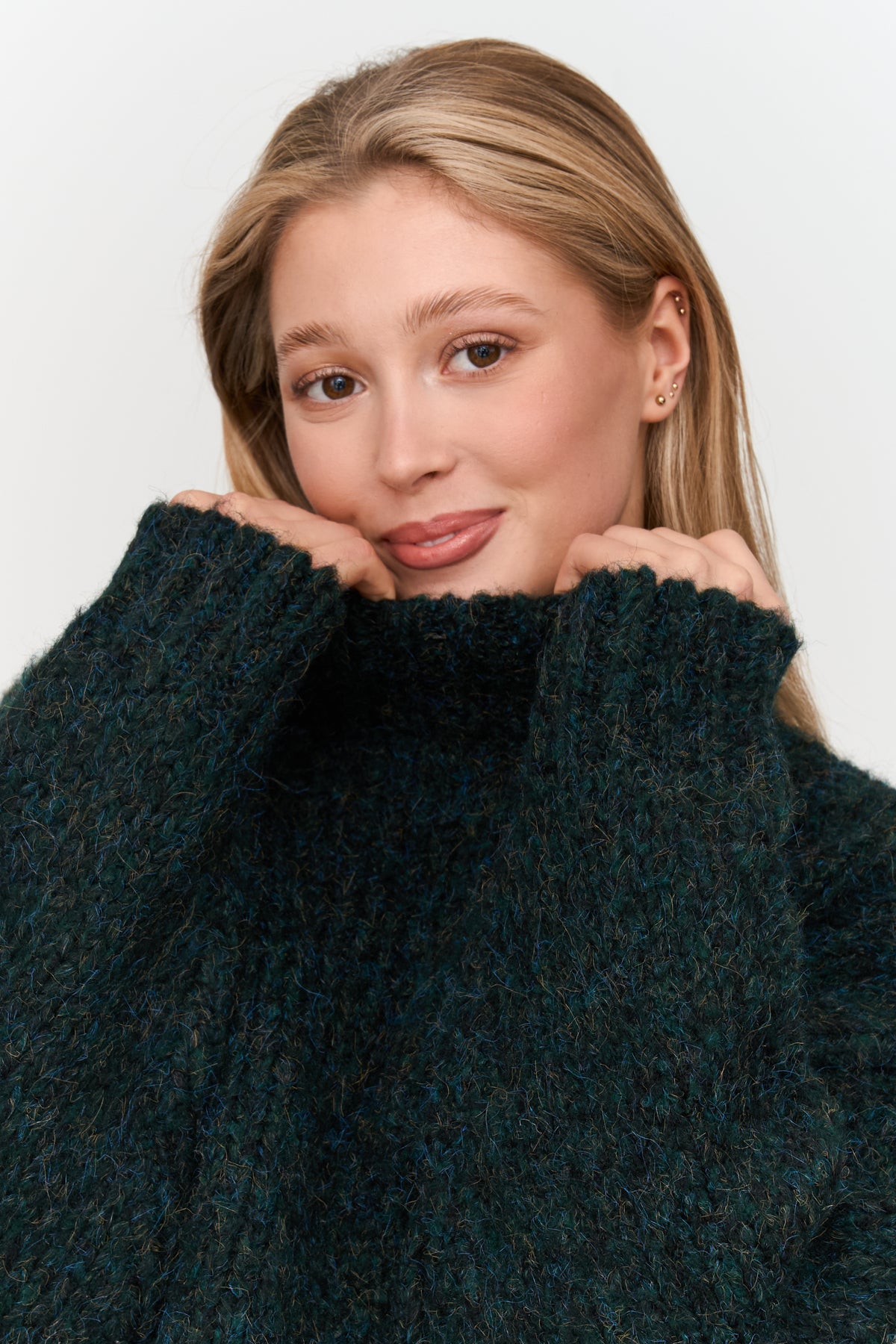 Pullover in Grün