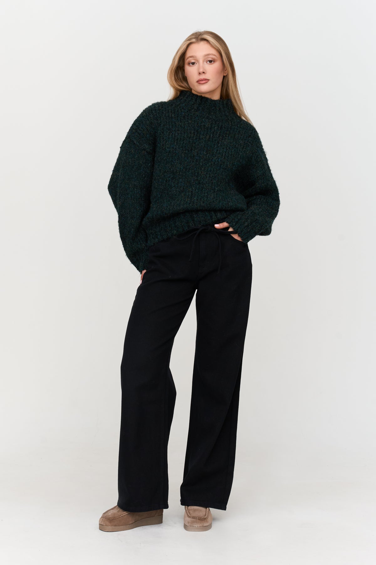 Pullover in Grün