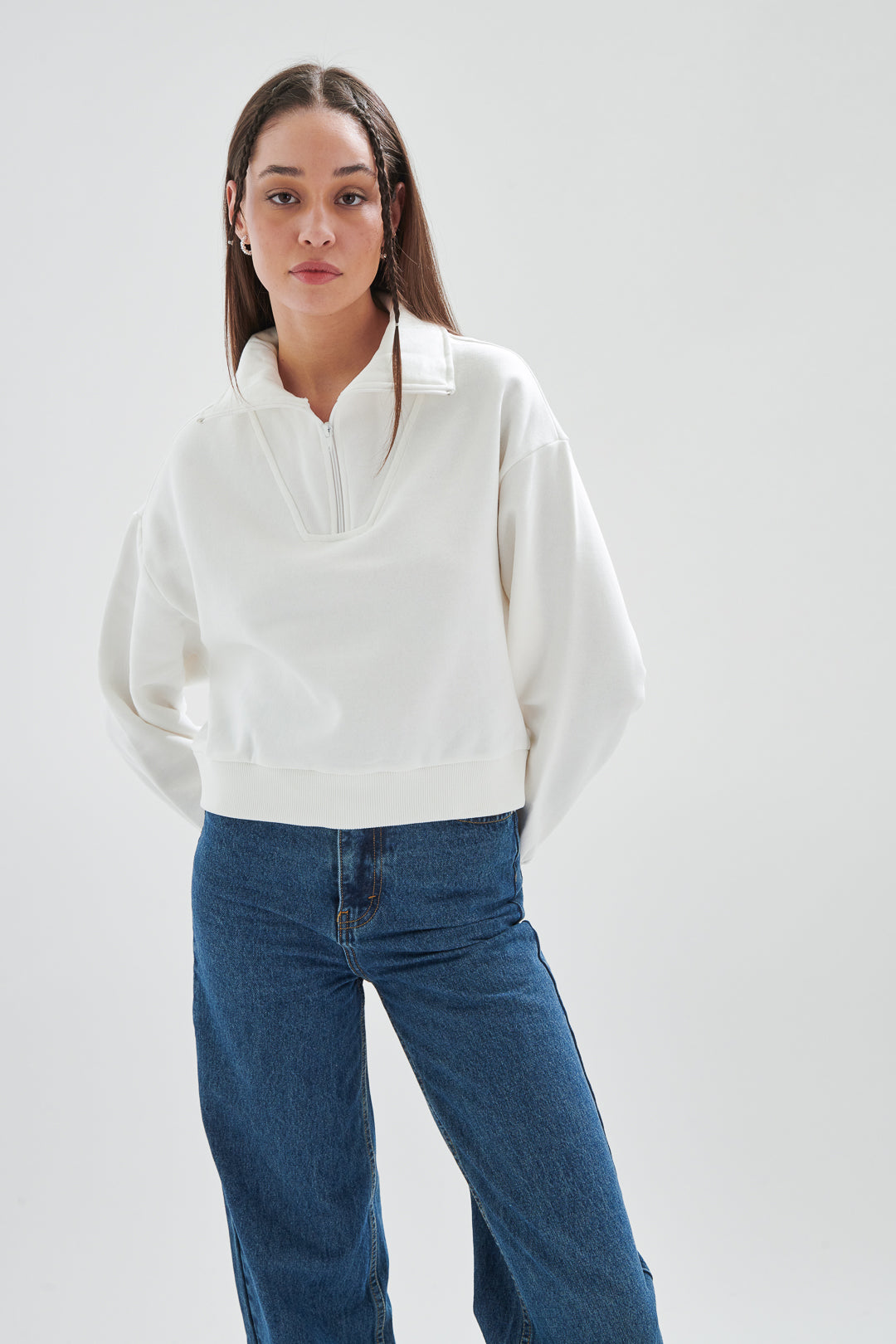 Sweatshirt mit Zipper