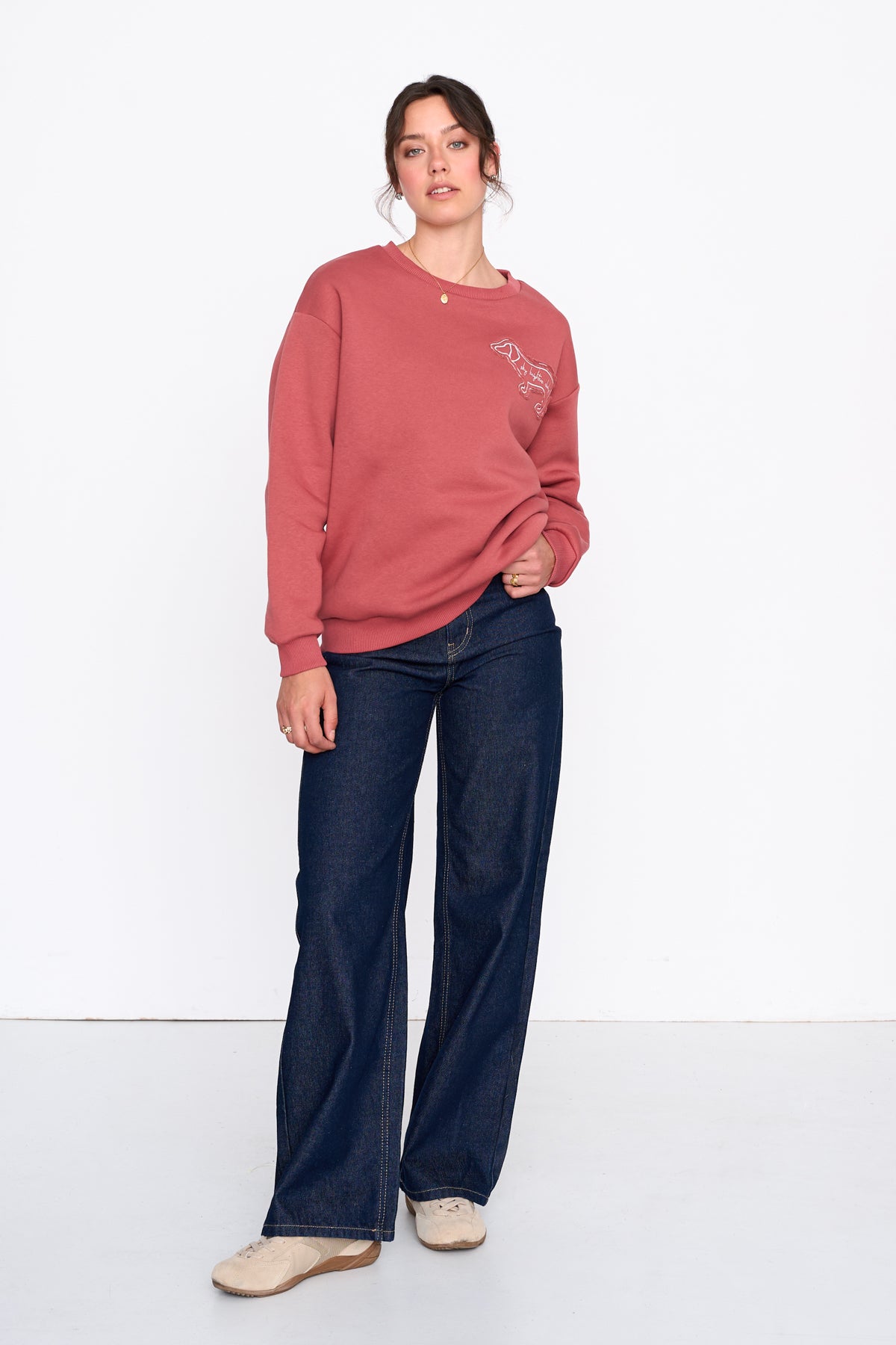 Sweatshirt in Rost